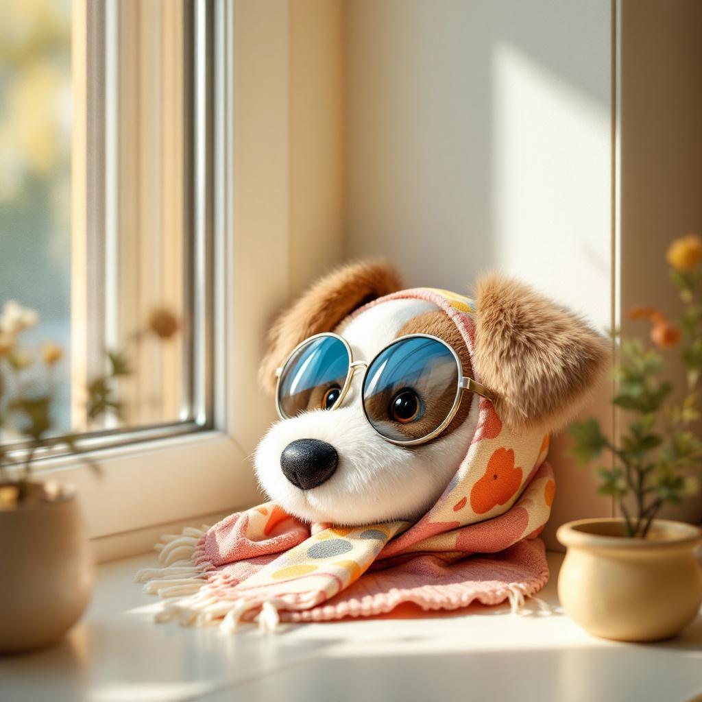 Cuddly Critter Scarf — A customizable organic cotton scarf for pets, perfect for chilly days and
